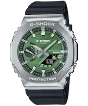 G-SHOCK メタルカバード 2100 GBM-2100A-1A3JF メンズ 腕時計 ソーラー Bluetooth オクタゴン アナデジ 樹脂バンド グリーン 国内正規品 カシオ 八角形