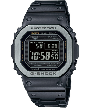G-SHOCK フルメタル マルチフィニッシュドブラック GMW-B5000MB-1JF メンズ 腕時計 電波ソーラー Bluetooth デジタル 反転液晶 日本製 国内正規品 カシオ