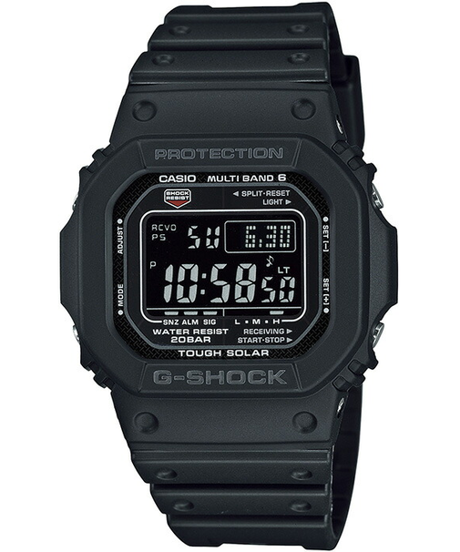 G-SHOCK GW-M5610U-1BJF メンズ 腕時計 電波ソーラー デジタル 樹脂バンド ブラック 反転液晶 国内正規品 カシオ