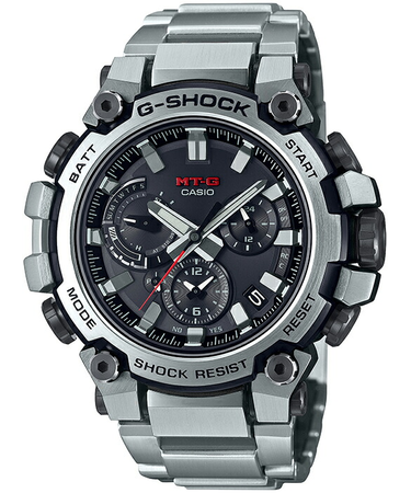 G-SHOCK MT-G MTG-B3000シリーズ MTG-B3000D-1AJF メンズ 腕時計 電波ソーラー Bluetooth アナログ シルバー 日本製 国内正規品 カシオ