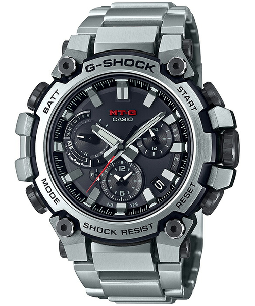 G-SHOCK MT-G MTG-B3000シリーズ MTG-B3000D-1AJF メンズ 腕時計 電波ソーラー Bluetooth アナログ シルバー 日本製 国内正規品 カシオ