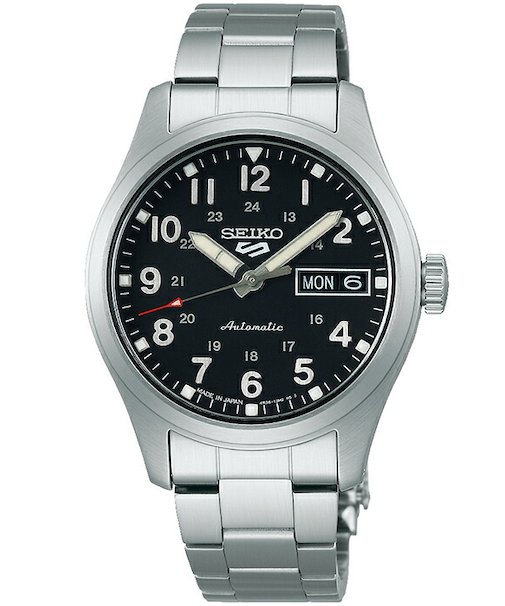 セイコー5 スポーツ フィールド スーツ スタイル ミッドサイズモデル SBSA197 メンズ レディース 腕時計 メカニカル 自動巻き ブラックダイヤル メタルバンド 日本製
