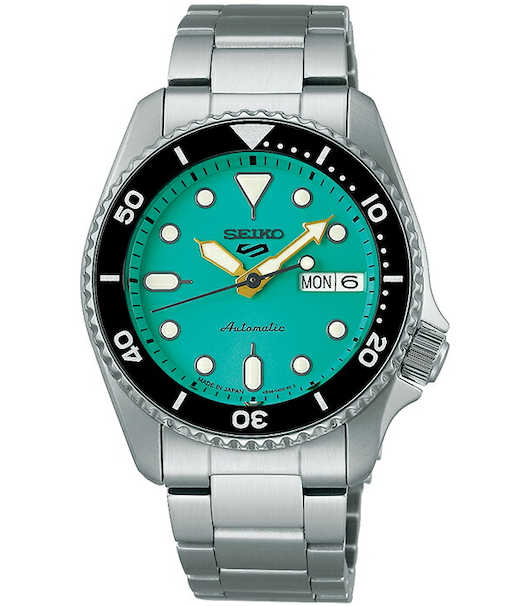 セイコー5 スポーツ SKX スポーツ スタイル ミッドサイズモデル SBSA229 メンズ 腕時計 メカニカル 自動巻き グリーンダイヤル メタルバンド 日本製