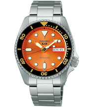 セイコー5 スポーツ SKX スポーツ スタイル ミッドサイズモデル SBSA231 メンズ 腕時計 メカニカル 自動巻き オレンジダイヤル メタルバンド 日本製