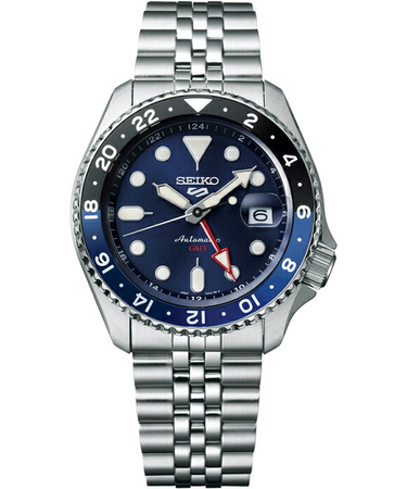 セイコー5 スポーツ SKX Sports Style GMTモデル SBSC003 メンズ 腕時計 メカニカル 自動巻き ブルー 日本製