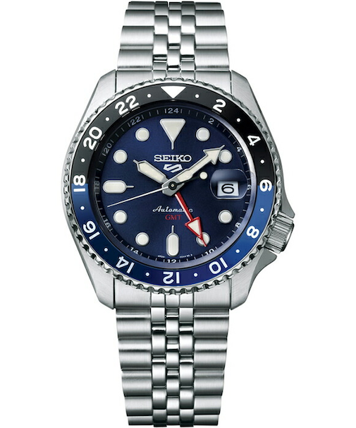 セイコー5 スポーツ SKX Sports Style GMTモデル SBSC003 メンズ 腕時計 メカニカル 自動巻き ブルー 日本製