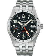 セイコー5 スポーツ フィールド GMT スポーツスタイル SBSC011 メンズ 腕時計 メカニカル 自動巻き ブラックダイヤル メタルバンド 日本製