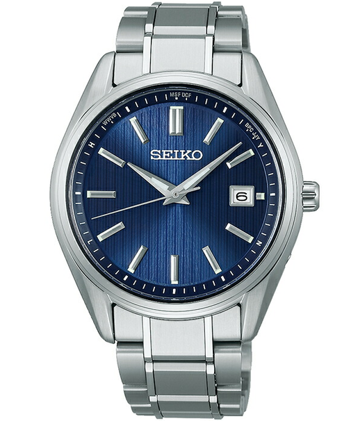 セイコー セレクション Sシリーズ プレミアム SBTM339 メンズ 腕時計 ソーラー電波 3針 チタン ネイビー 日本製