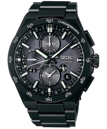 セイコー アストロン ネクスター デュアルタイムクロノグラフ SBXC155 メンズ 腕時計 ソーラー GPS衛星電波 ブラック チタン【コアショップ専売モデル】