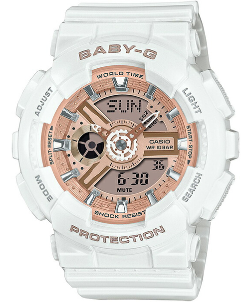 BABY-G BA-110シリーズ G-SHOCKデザインインスパイア BA-110X-7A1JF レディース 腕時計 電池式 アナログ デジタル ホワイト 国内正規品 カシオ