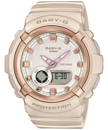 BABY-G ベーシックスタイル BGA-280BA-4AJF レディース 腕時計 電池式 アナデジ ピンクベージュ 国内正規品 カシオ