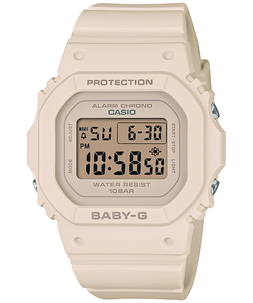 BABY-G 小型 スリム スクエア BGD-565U-4JF レディース 腕時計 電池式 デジタル ピンクベージュ 国内正規品 カシオ