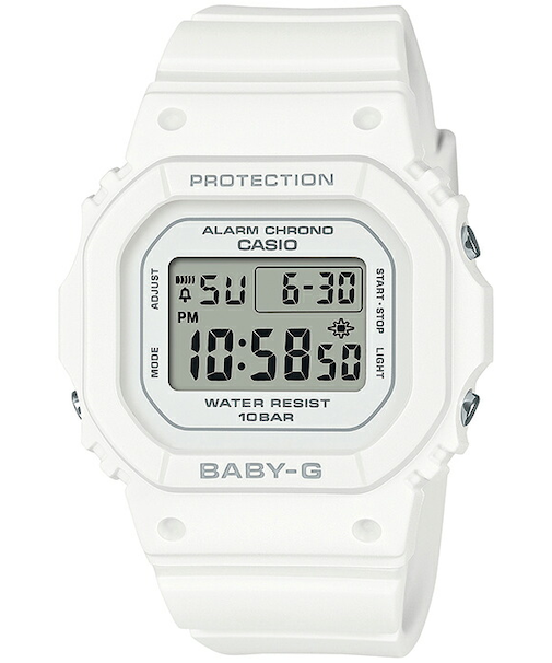 BABY-G BGD-565シリーズ 小型 スリム スクエア BGD-565U-7JF レディース 腕時計 電池式 デジタル ホワイト 国内正規品 カシオ