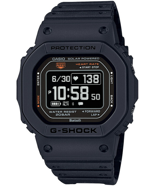 G-SHOCK G-SQUAD 心拍計測 血中酸素レベル計測 DW-H5600-1JR メンズ 腕時計 ソーラー Bluetooth 反転液晶 国内正規品 カシオ