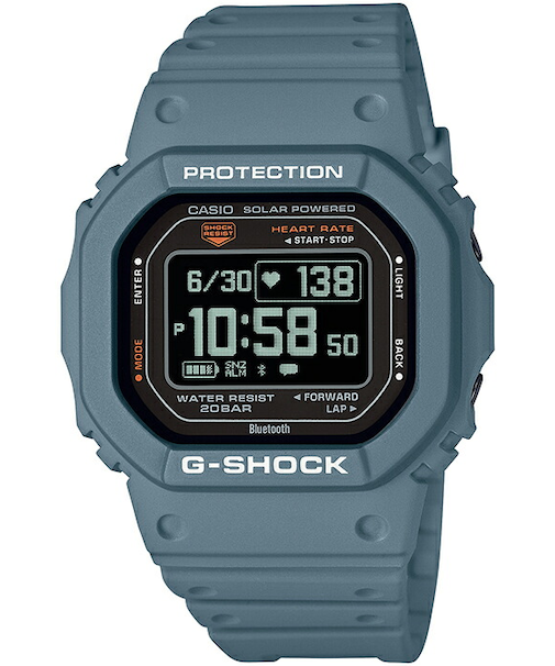 G-SHOCK G-SQUAD 心拍計測 血中酸素レベル計測 DW-H5600-2JR メンズ 腕時計 ソーラー Bluetooth 反転液晶 国内正規品 カシオ