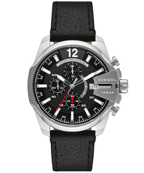 DIESEL ディーゼル BABY CHIEF ベビーチーフ DZ4592 メンズ 腕時計 クオーツ クロノグラフ アナログ 革ベルト ブラック 国内正規品