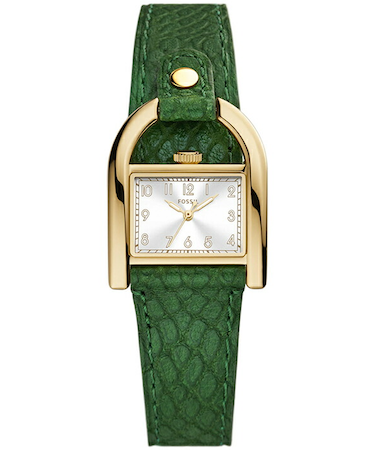 FOSSIL フォッシル HARWELL ハーウェル 乗馬インスピレーションデザイン ES5267 レディース 腕時計 クオーツ 電池式 アナログ 革ベルト グリーン 国内正規品