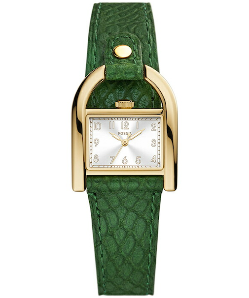 FOSSIL フォッシル HARWELL ハーウェル 乗馬インスピレーションデザイン ES5267 レディース 腕時計 クオーツ 電池式 アナログ 革ベルト グリーン 国内正規品