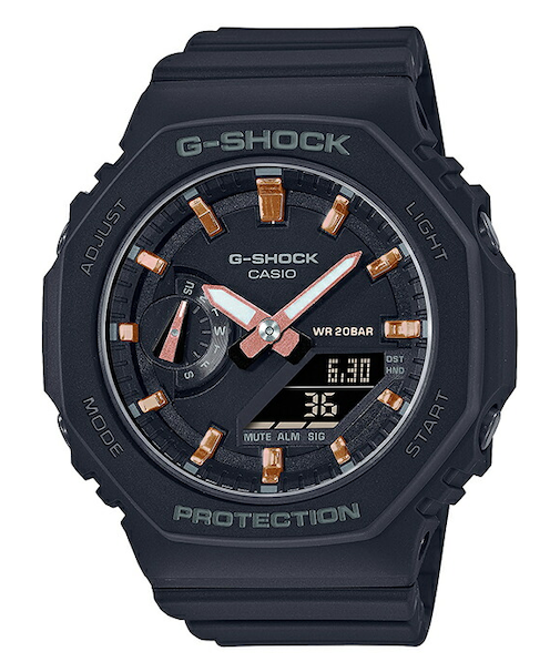 G-SHOCK ミッドサイズ GMA-S2100-1AJF メンズ レディース 腕時計 アナデジ ブラック 国内正規品 カシオ 八角形