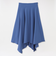 ダブルサテンアシンメトリースカート