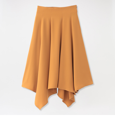 ダブルサテンアシンメトリースカート