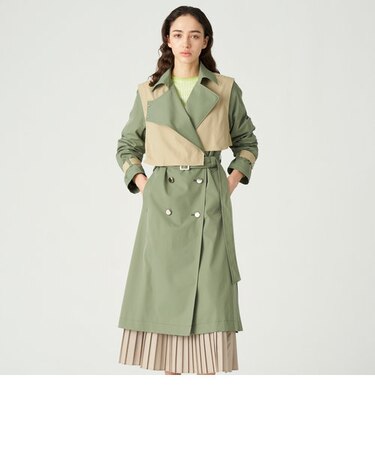 バイカラーマスキュリントレンチ