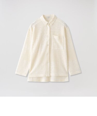 【ドラマ着用商品】パッチワークレースシャツ