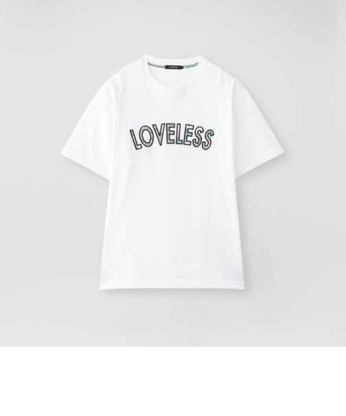 ペイズリープリントジャカードロゴ Tシャツ