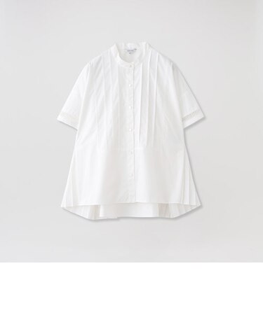 サイドプリーツハーフスリーブシャツ