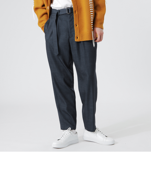 ベルテッド デニムスラックス