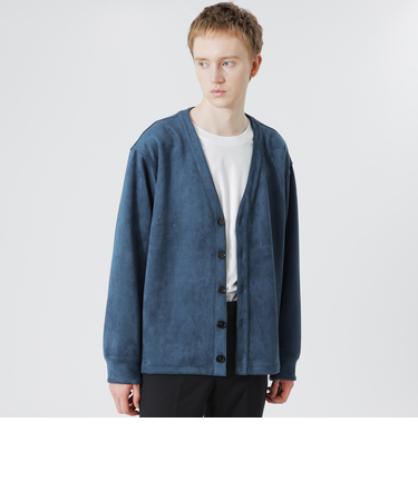 スエードライク カーディガン