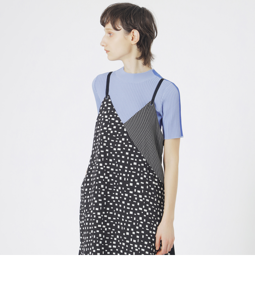 【手洗い可】【ドラマ着用商品】2フェイスハーフスリーブニット