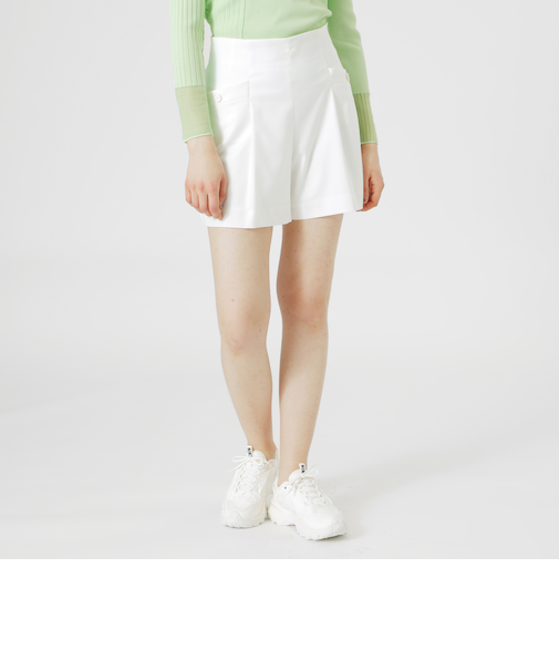 ウォッシャブルセットアップショートパンツ