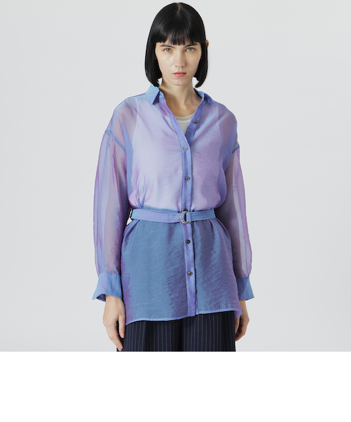 【手洗い可】シャンブルオーガンシアーシャツ