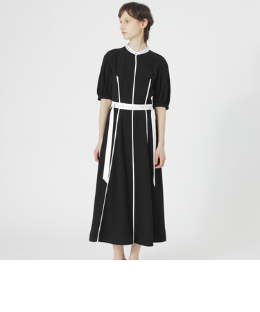 【手洗い可】RAMPONIバイカラーワンピース