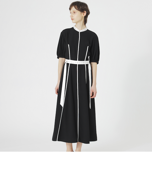 【手洗い可】RAMPONIバイカラーワンピース