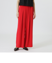 カラーちりめんイージーパンツ