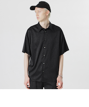サテンジャガードショートスリーブシャツ