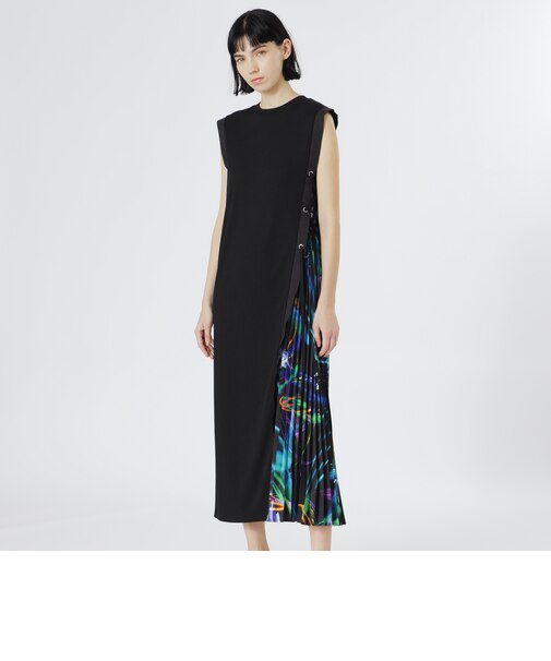 【KANAKO SASAKI】コラボレーション サイドブロッキングネオンドレス
