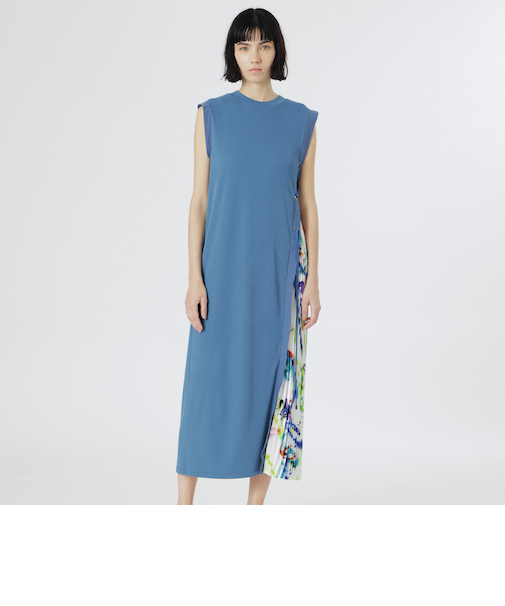 【KANAKO SASAKI】コラボレーション サイドブロッキングネオンドレス