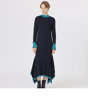 レイヤードライクニットワンピース