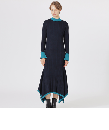 レイヤードライクニットワンピース