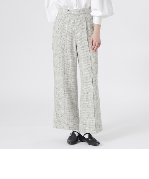 ツイードストレートパンツ