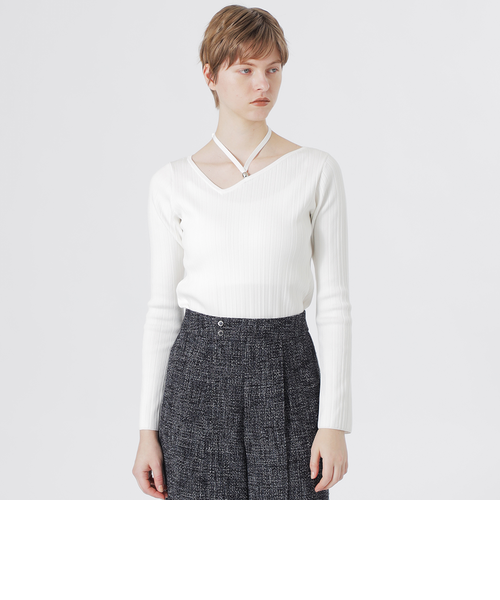 【未使用】 LOVELESS ポイントスレッド ニット 白 L タグ付 doublet/ダブレット】ニット BOUNCE FUSION DRIVERS KNIT