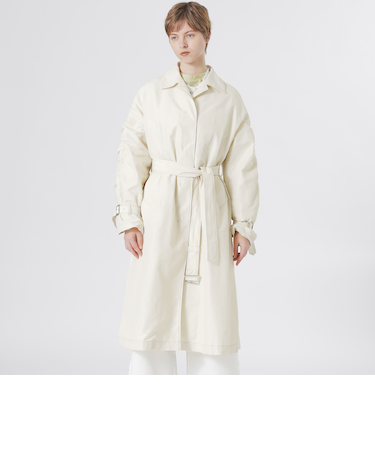 ギャザースリーブオーバーコート