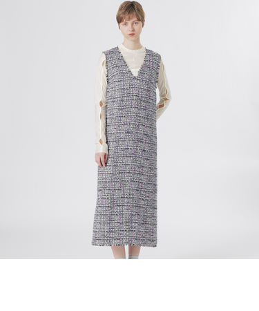 ファンシーツイードワンピース