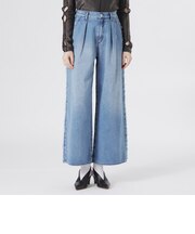 サイドフリンジワイドデニム