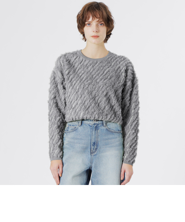 カットジャガードプルオーバー