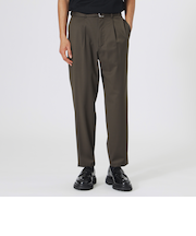 ウールミックスベルテッドスラックス