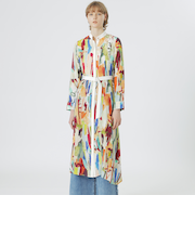 ニュアンスプリントワンピース